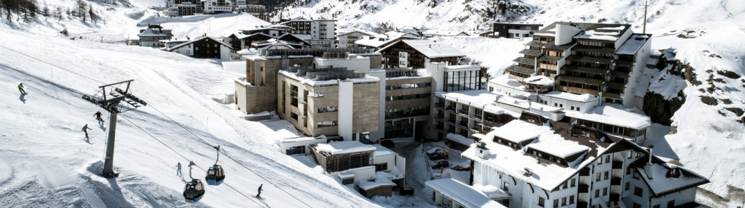 Ski-In / Ski-Out: Vom Hotel geht's direkt auf die abwechslungsreichen Pisten von Obergurgl.