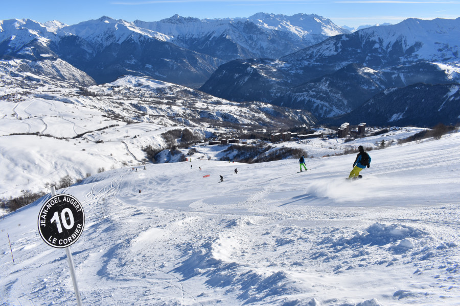 Les Sybelles is one of the largest ski areas in France.