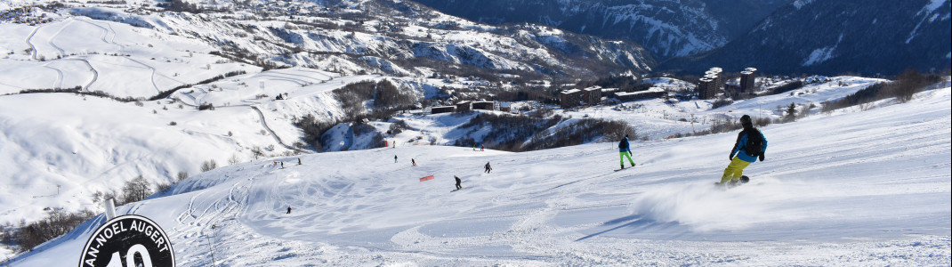 Les Sybelles is one of the largest ski areas in France.