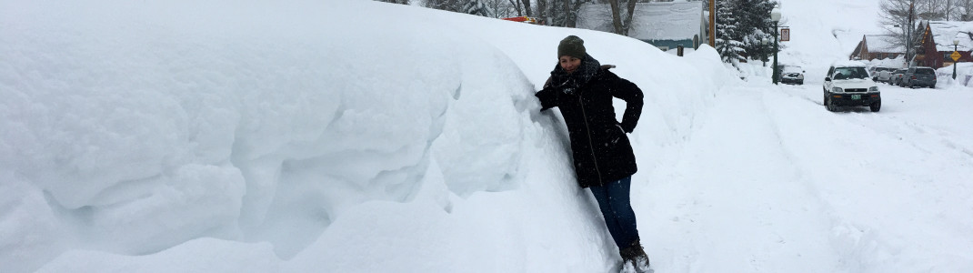 Loads and loads of snow awaited us in Crested Butte.