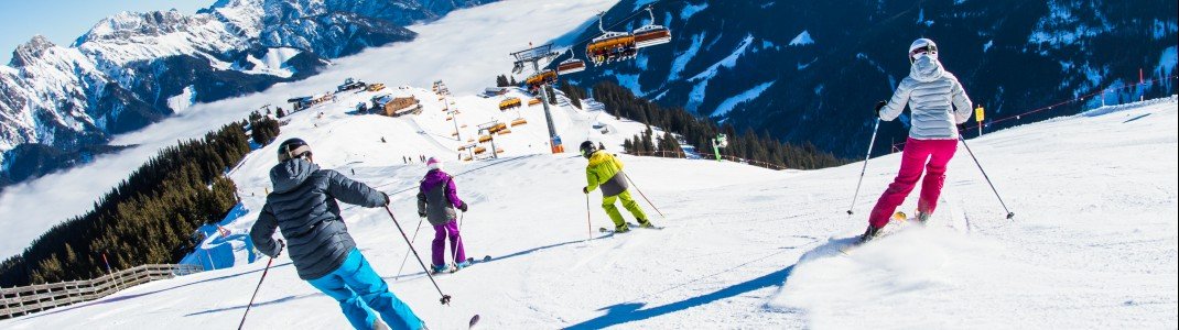 Saalbach Hinterglemm Leogang Fieberbrunn überzeugt mit modernsten Liftanlagen und einem vielfältigen Pistenangebot.