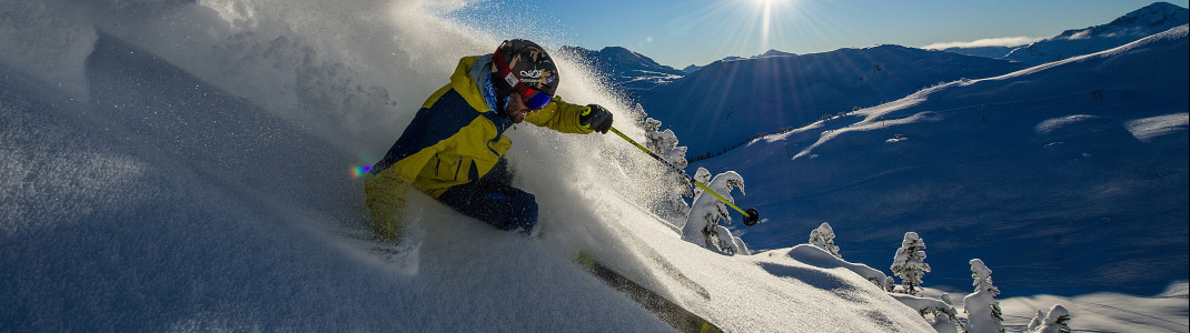 Scheinbar endlose Tiefschneehänge mit feinstem Pulverschnee sind das Markenzeichen von Whistler Blackcomb.