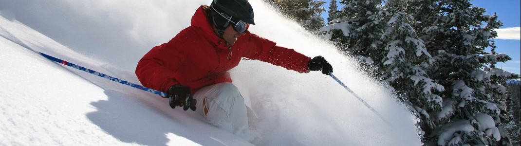 Den wohl besten Champagne Powder der Welt finden Skifahrer in den legendären Back Bowls in Vail.