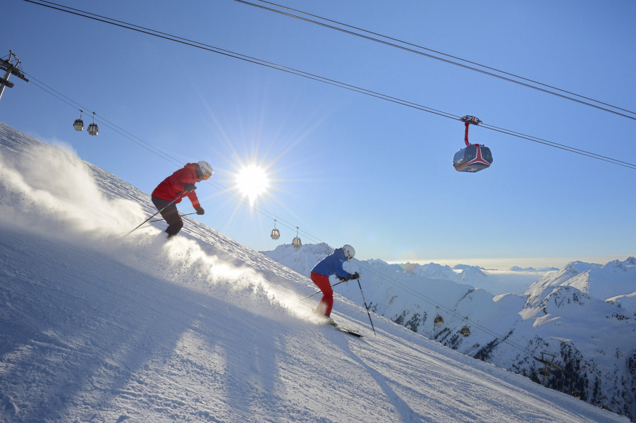 Das Après-Ski-Mekka Ischgl überzeugt auch mit besten Pistenverhältnissen.