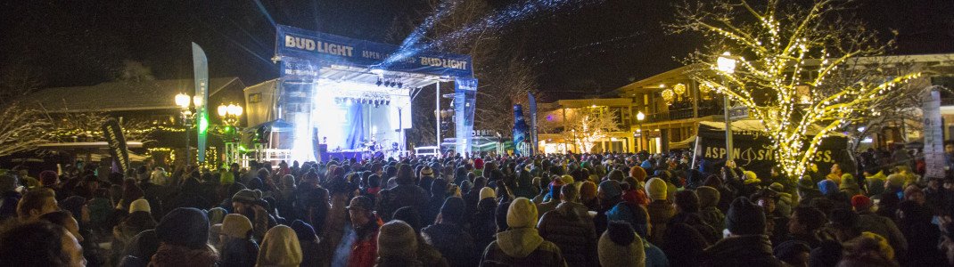 One of several event highlights in Aspen is the Bud Light HiFi Concert Series.