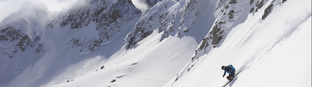 Freerider können hier auch Heliskiing ausprobieren