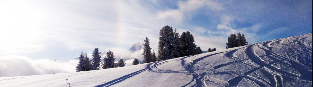 Aktuelle Schneelage in Mayrhofen im Zillertal. Hier werden 14 Zentimeter Neuschnee erwartet.