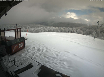 30 Zentimeter Schnee liegen aktuell am Kandel im Schwarzwald.