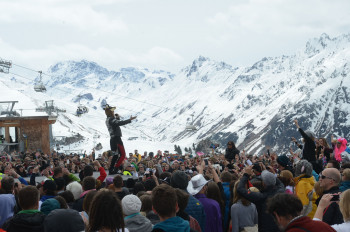 Tons of talented singers and songwriters perform during Ischgl's Top of the Mountain Concerts.