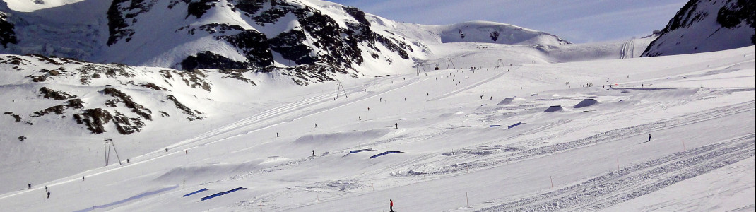 The terrain park is one of the best in the Alps.