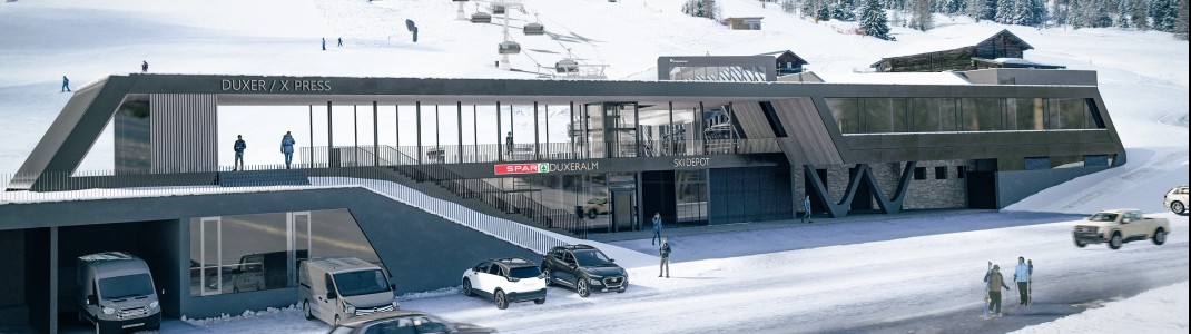 Die Talstation an der Duxeralm beiheimatet das neue SEKO Center Hochkrimml und ein Skidepot.