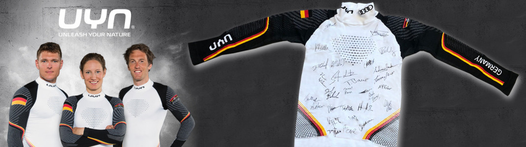 Einmalig: Ein UYN Natyon Germany Underwear Shirt mit Autogrammen von deinen DSV-Stars!