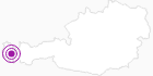 Accommodation Gasthof Post in the Alpenregion Bludenz: Position on map