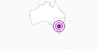Unterkunft Falls Creek Hotel an der Zentralküste von New South Wales: Position auf der Karte