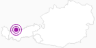 Accommodation Bergfrieden in the Tyrolean Zugspitz Arena: Position on map