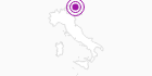 Unterkunft Fewo Bachmann in der Dolomitenregion Drei Zinnen: Position auf der Karte