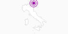 Unterkunft Fewo Villa Victoria in der Dolomitenregion Drei Zinnen: Position auf der Karte