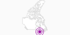 Accommodation Radisson Hotel Kitchener Waterloo in Southwest Ontario: Position on map