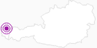 Unterkunft Ferienwohnung Arnold im Bregenzerwald: Position auf der Karte