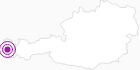 Accommodation Haus Schreiners in the Alpenregion Bludenz: Position on map