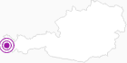 Unterkunft Landhaus Berthold in der Alpenregion Bludenz: Position auf der Karte
