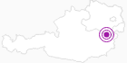 Unterkunft Alpengasthof Orthof in den Wiener Alpen in Niederösterreich: Position auf der Karte