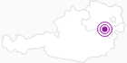 Unterkunft Pension Triebl in den Wiener Alpen in Niederösterreich: Position auf der Karte