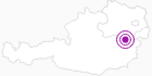 Unterkunft Ferienwohnung Manuela in den Wiener Alpen in Niederösterreich: Position auf der Karte