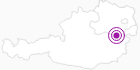 Unterkunft Gasthof Maurer in den Wiener Alpen in Niederösterreich: Position auf der Karte