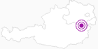 Unterkunft Fewo Kesper in den Wiener Alpen in Niederösterreich: Position auf der Karte