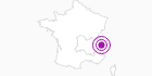 Unterkunft Chalet Le Rocher in Savoyen: Position auf der Karte