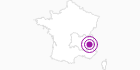 Webcam Blick auf die Piste in Isère: Position auf der Karte