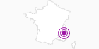 Unterkunft Chalet Les Cimes in Hautes-Alpes: Position auf der Karte