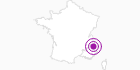 Accommodation Chalet Desrousseaux in Hautes-Alpes: Position on map