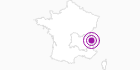 Accommodation Vionnet Fuasset Mireille in Savoy: Position on map