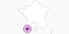 Unterkunft Le refuge Jeandel in den Pyrenäen: Position auf der Karte