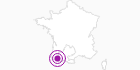 Unterkunft Chalet Le Rocher Blanc – La Ferme Guilhamet in den Pyrenäen: Position auf der Karte