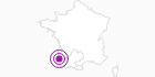 Unterkunft Chez Jean Cazenave-Doux in den Pyrenäen: Position auf der Karte