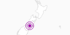 Accommodation Methven Resort in Mid Canterbury: Position on map