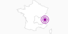 Webcam Chalet Le Planica in Savoyen: Position auf der Karte