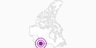 Unterkunft Ramada in den Kootenay Rockies: Position auf der Karte