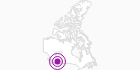 Unterkunft Adventurer´s Guest House in den Canadian Rockies: Position auf der Karte
