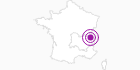 Unterkunft Résidence Franceloc 3000 in Savoyen: Position auf der Karte