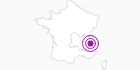 Unterkunft Chalet Les Ecureuils in Savoyen: Position auf der Karte