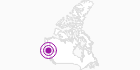 Unterkunft Sundog Retreat in der Seenregion in Yukons Süden: Position auf der Karte