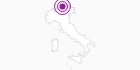 Accommodation PENSION INTERSKI in the Meraner Land: Position on map