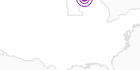 Unterkunft Caribou Highlands in Nordwest-Minnesota: Position auf der Karte