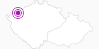 Unterkunft Pension Medvídek Erzgebirge Krusne hory: Position auf der Karte