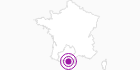 Unterkunft Auberge du Carlit in den Pyrenäen: Position auf der Karte