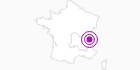 Unterkunft Les Rochers Blancs Hochsavoyen: Position auf der Karte